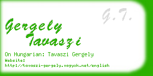 gergely tavaszi business card